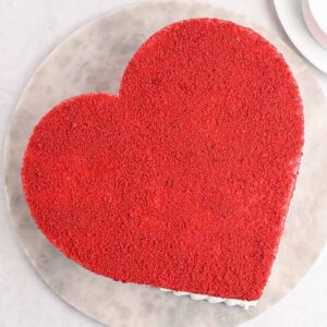 Heart Shaped Red Velvet Cake