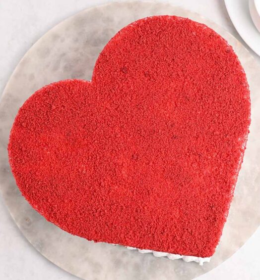 Heart Shaped Red Velvet Cake