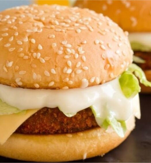 Aloo Tikki Cheese Burger