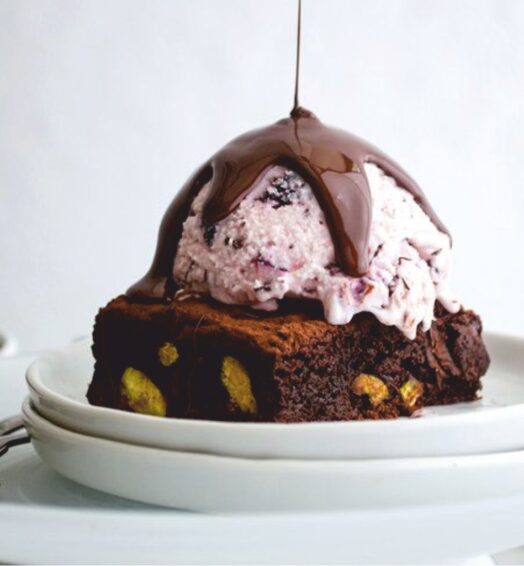Brownie Chocolate Ice Cream Sundae