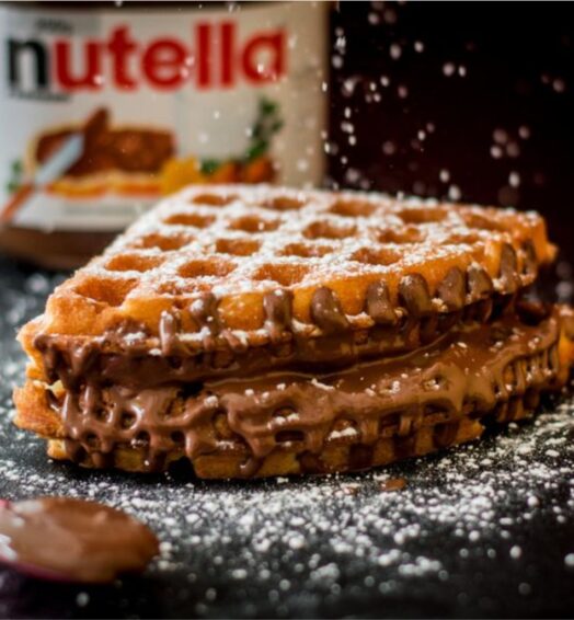 Nutella Waffle with Nutella