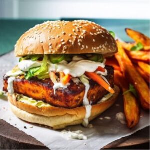 Paneer Peri Peri Burger