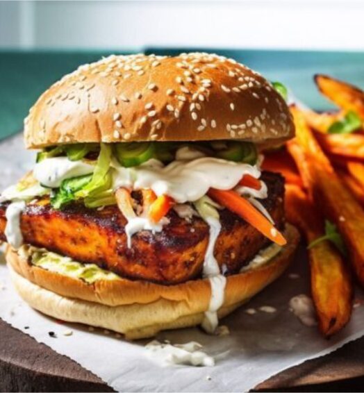 Paneer Peri Peri Burger