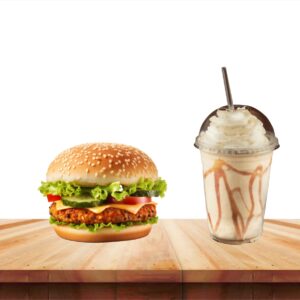 Aloo Tikki Burger + Any Shake