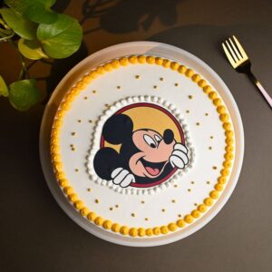 Minnie Mouse Cake with Matching Kids Rakhi
