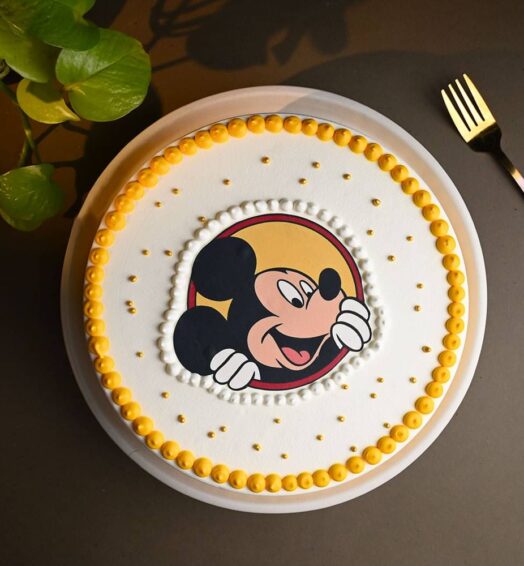 Minnie Mouse Cake with Matching Kids Rakhi