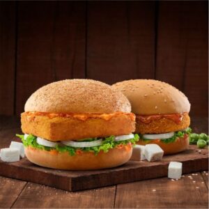 Paneer cheese burger