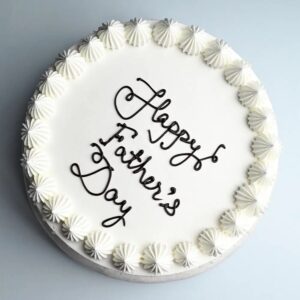 Heavenly Vanilla Father’s Day Cake