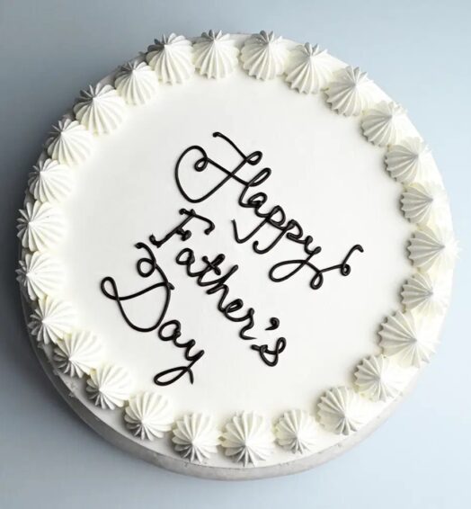 Heavenly Vanilla Father’s Day Cake